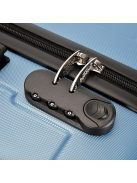 Bontour Vertical jégkék 4 kerekű közepes bőrönd